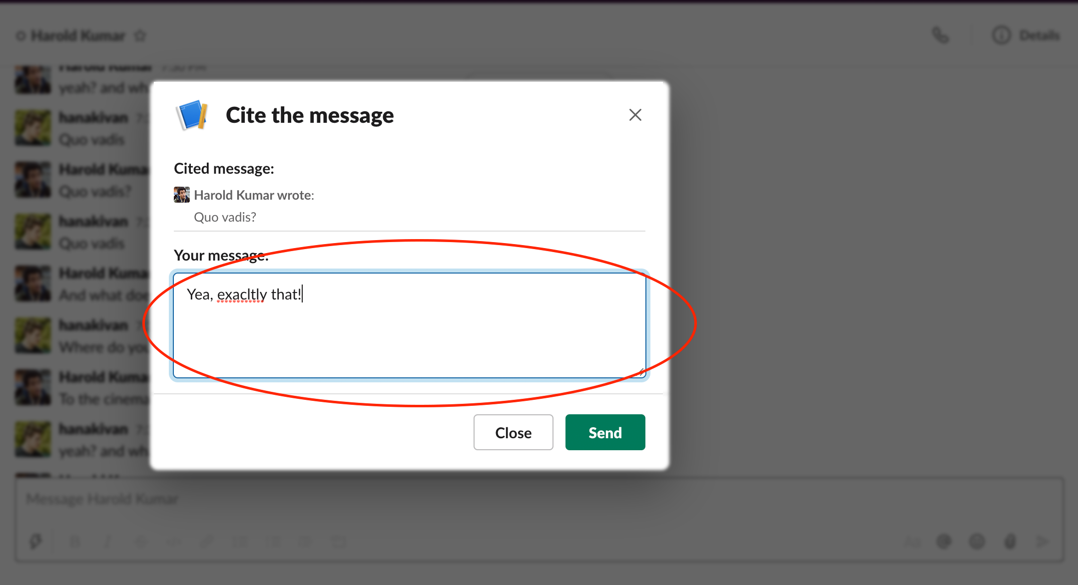 How to send a delayed message in Slack